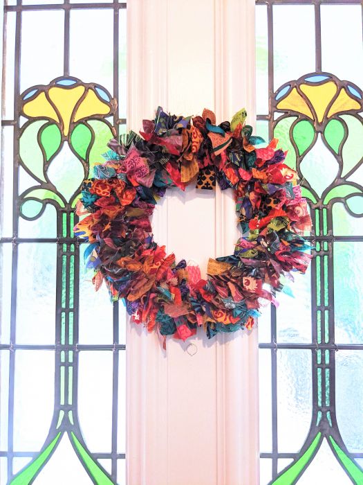 Pri Pri Recycled Sari Wreath