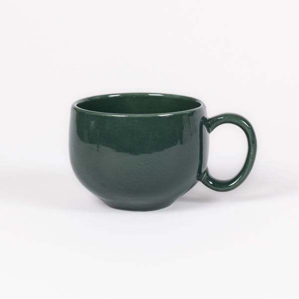 Green Acorn Lidded Mug