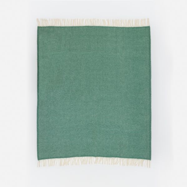 National Trust Pure Wool Throw Illusion Sea Green