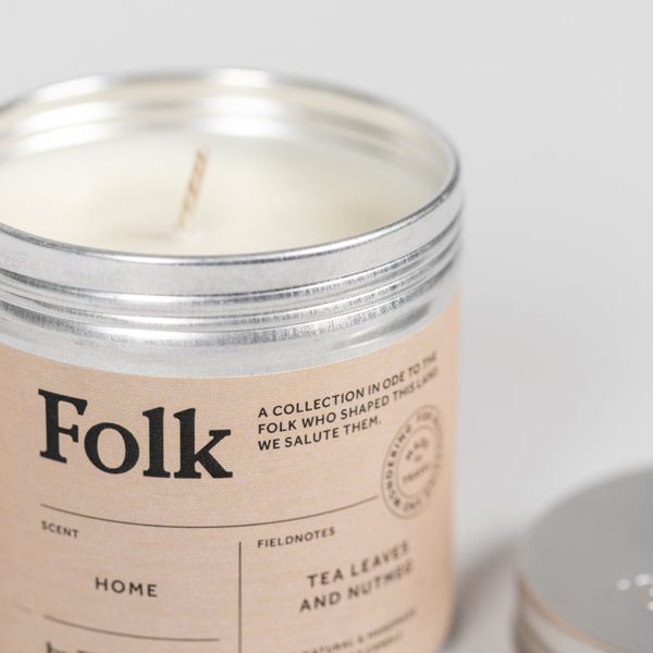 Tea Leaves and Nutmeg 'Home' Tin Candle