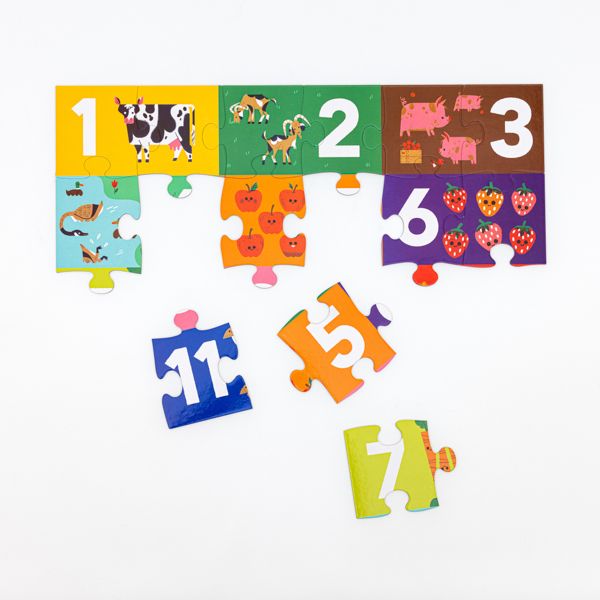 Barnyard 123 Jigsaw Puzzle, 24 Pieces