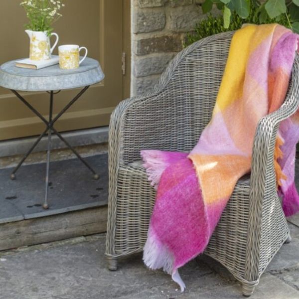 National Trust Recycled Faux Mohair Sunset Throw