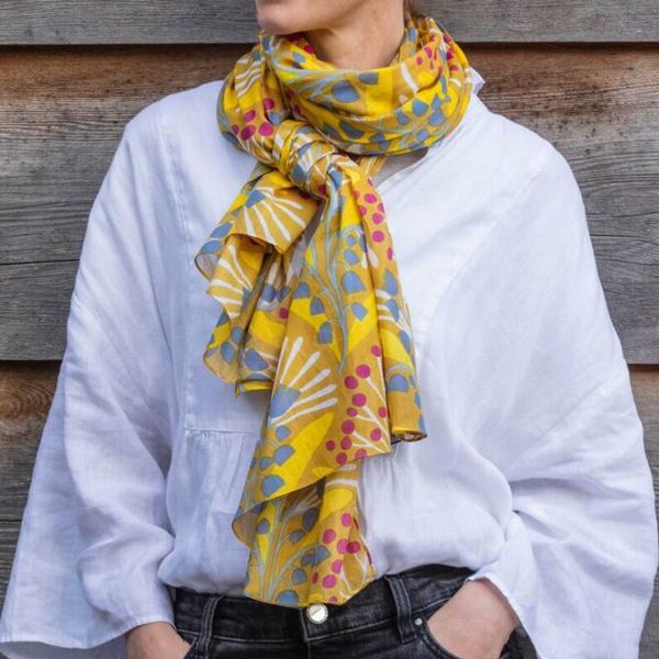 Peace Of Mind Lily of the Valley Organic Cotton Scarf
