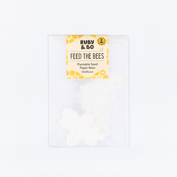 Feed The Bees Plantable Paper Bees, Set of 6