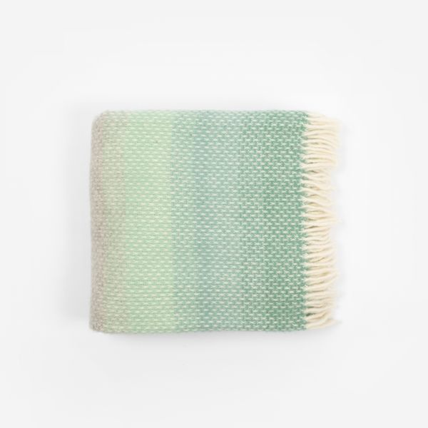National Trust Ombre Green Throw