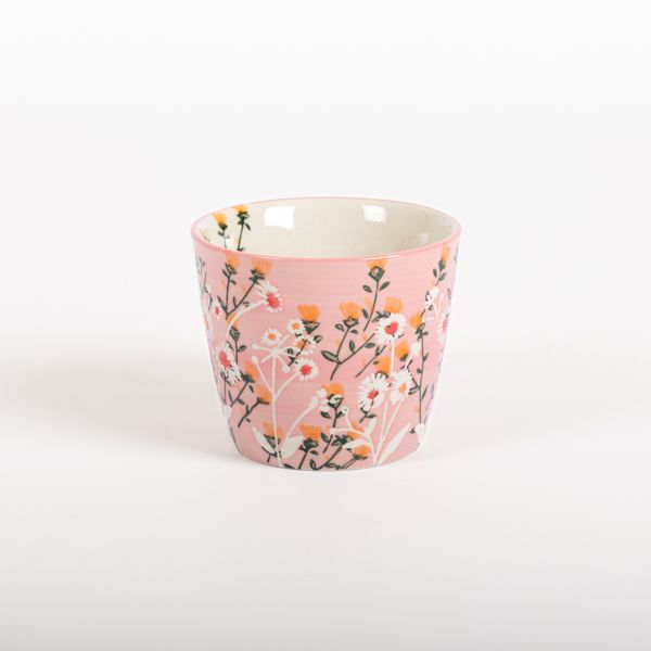 Pink Wild Daisy Stoneware Mug