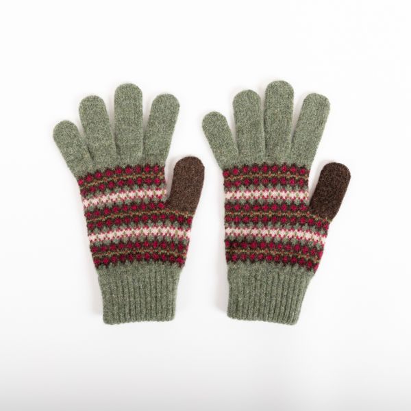 Robert Mackie Fairisle Knit Morar Gloves 