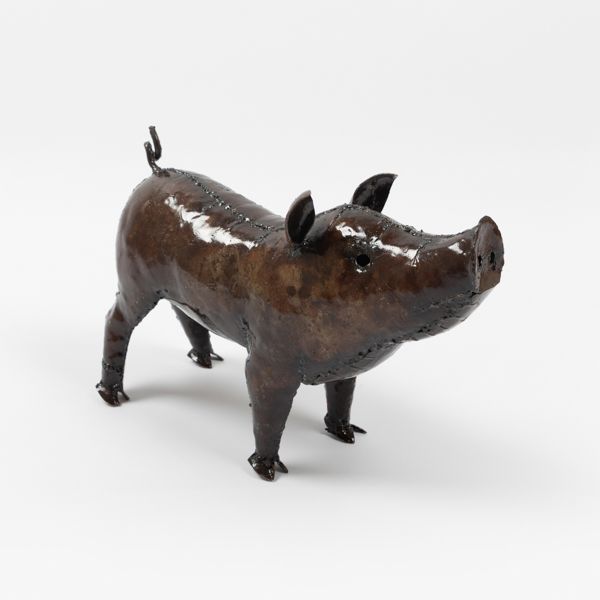 Chi Africa Pig Recycled Metal Sculpture