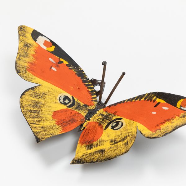 Butterfly Sculpture on Wall, Set of 2