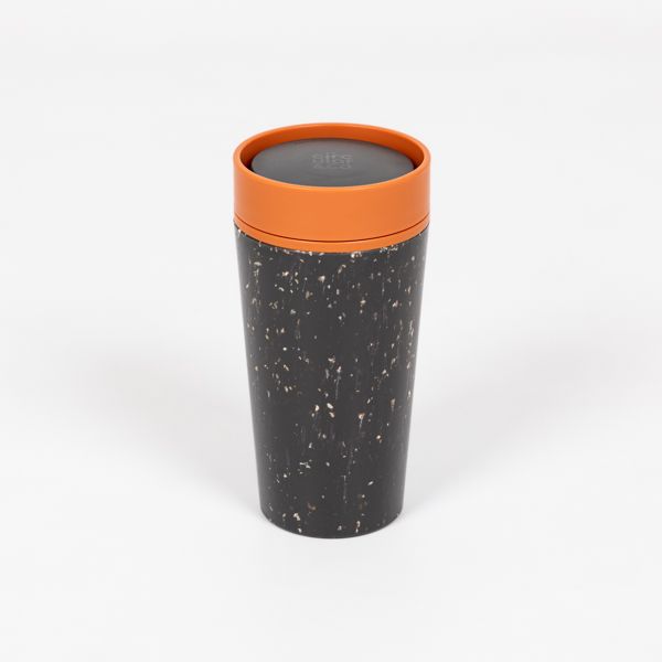 Circular & Co 12oz Grey and Sundown Orange Reusable Coffee Cup