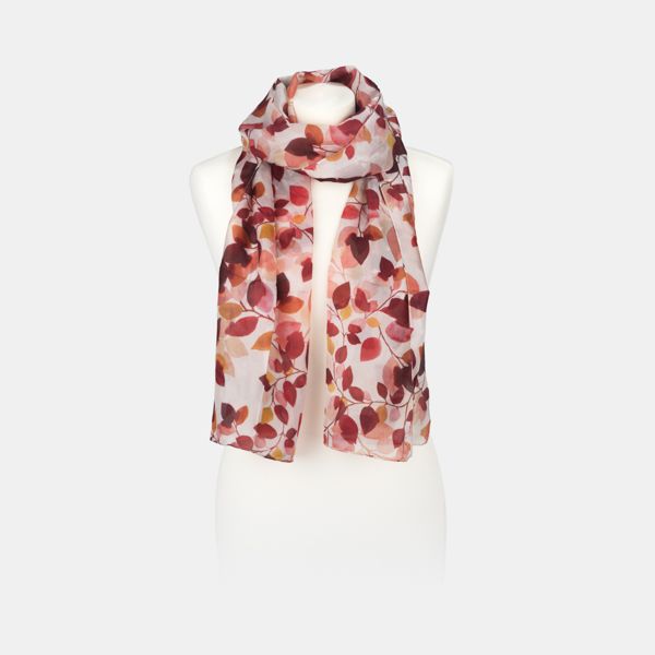 National Trust Hinton Ampner Leaves Silk Scarf