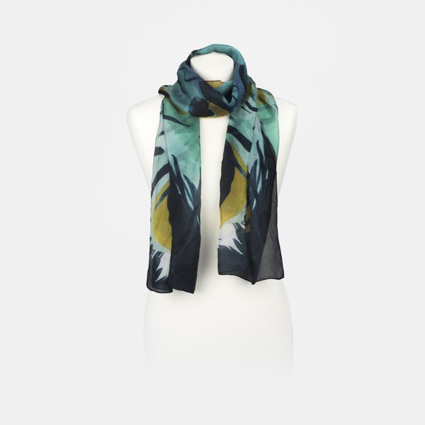 National Trust Peacock Silk Scarf