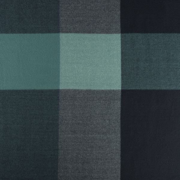 National Trust Navy and Green Woven Check Scarf