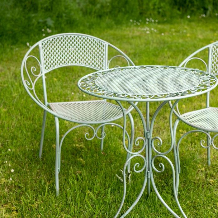 Aquit Mesh 3 Piece Bistro Set, Sage