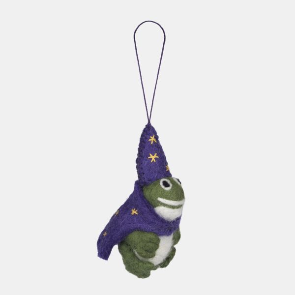 Felt so Good Merlin the Frog Hanging Decoration