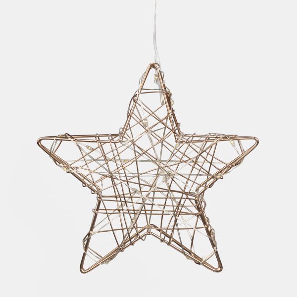 Gold Hanging Star LED