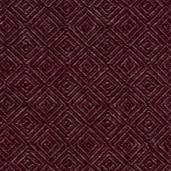 National Trust Diamond Weave Beetroot Throw