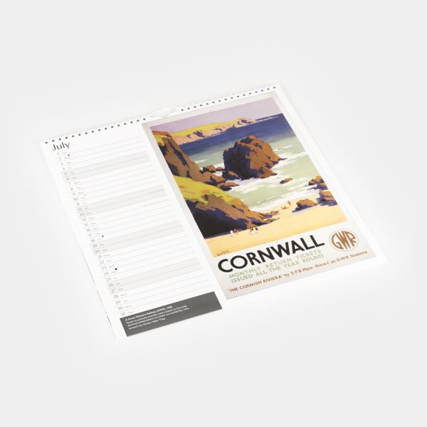 National Trust Railway Poster Art Calendar 2025 National Trust Shop