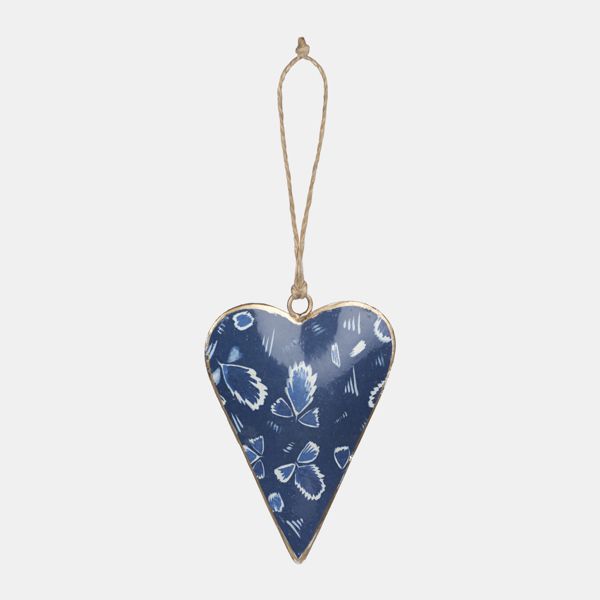 Namaste Metal Heart Ornament