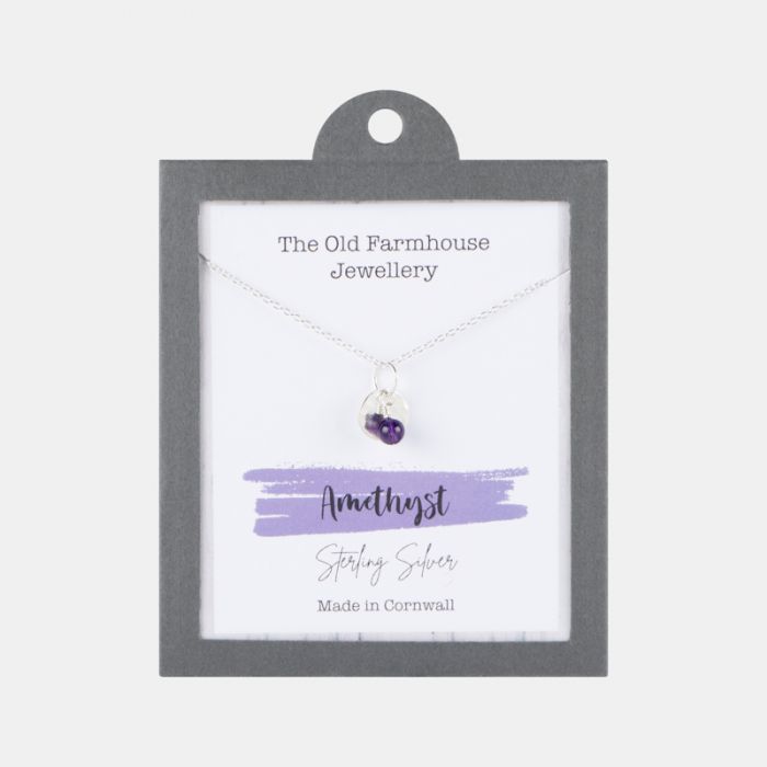 The Old Farmhouse Jewellery Amethyst Sterling Silver Necklace