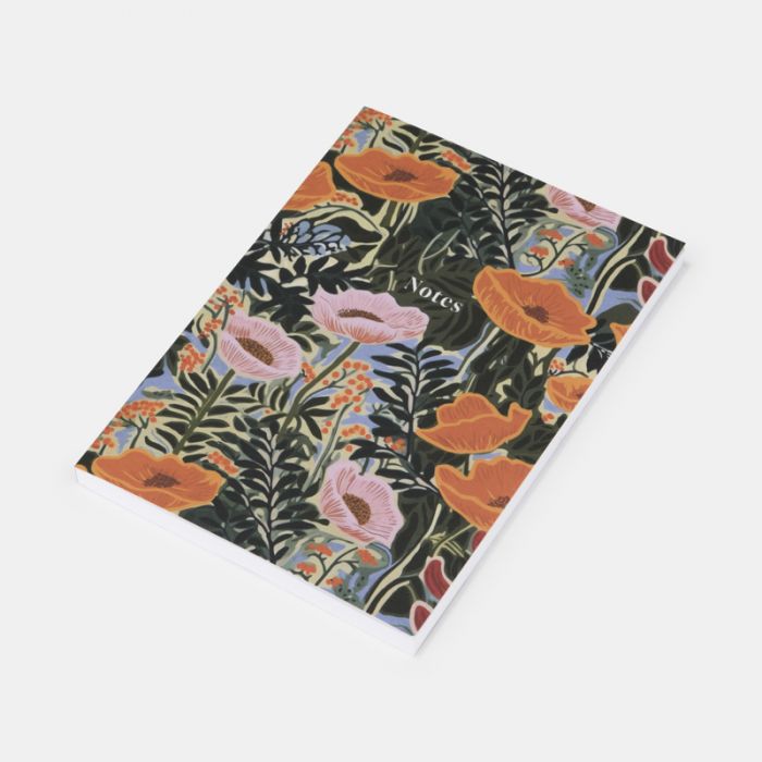 A5 Abstract Flowers Notebook