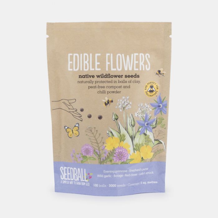 Seedball Edible Flowers Mix Grab Bag