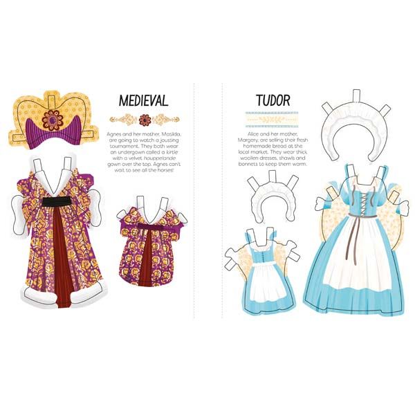 Mother and Daughter Dress-Up Dolls