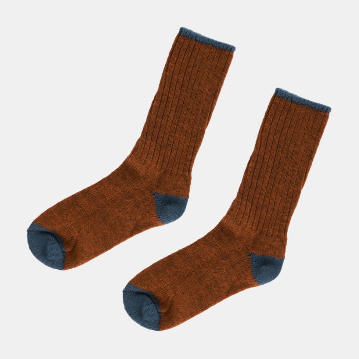 Croft Wool Socks, Rust