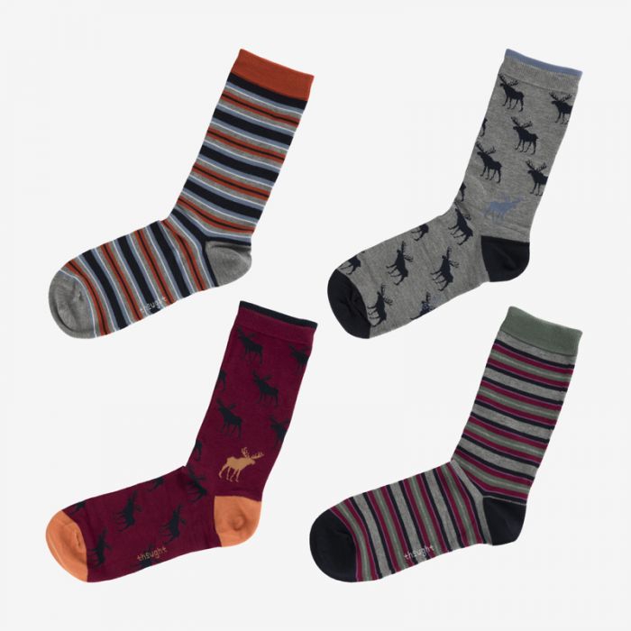 Thought Stag Bamboo Socks Gift Box