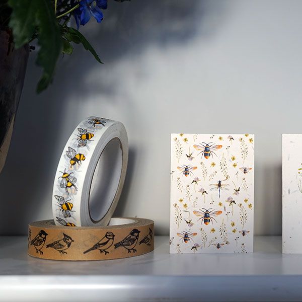 White Bumblebee Paper Tape