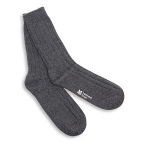 National Trust Day Tripper Socks, Charcoal