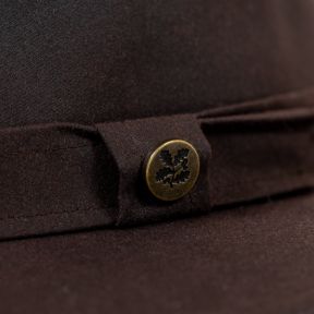 Waxed Adventurer Hat, Dark Brown