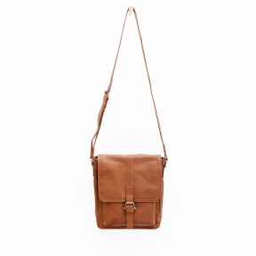 Leather Cross Body Bag, Brown