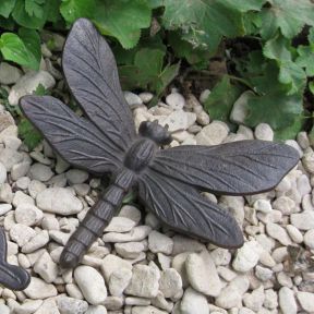 Cast Iron Dragonfly Sculpture