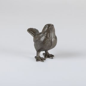 Cast Iron Sparrow Sculpture