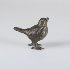 Cast Iron Sparrow Sculpture