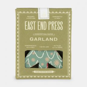 East End Press Green Concertina Tree Garland