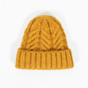 National Trust Knitted Beanie, Mustard