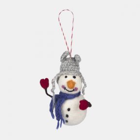 Namaste Snowman with Bendy Arms