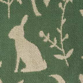 National Trust Green Woodland Jacquard Throw