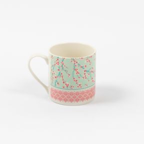 Pink Blossom Bone China Recycled Mug