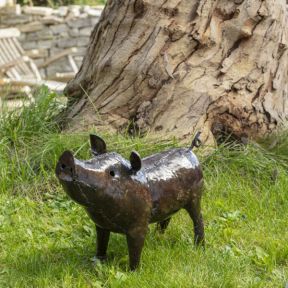 Chi Africa Pig Recycled Metal Sculpture