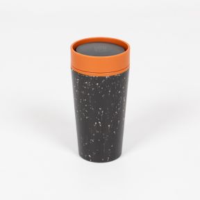 Circular & Co 12oz Grey and Sundown Orange Reusable Coffee Cup