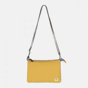 ROKA London Carnaby XL Cross Body Bag in Flax