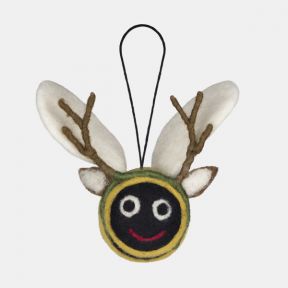 Felt so Good Bee with Antlers Decoration