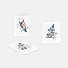 Pollen Wildlife Animals Notecards x6