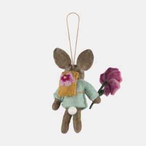 Felt so Good Blossom the Hare Decoration