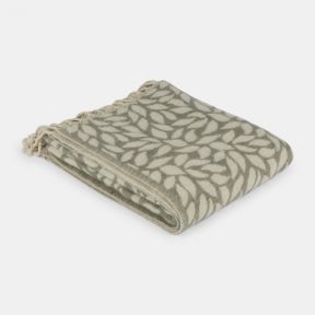 National Trust Leaves Recycled Wool Throw