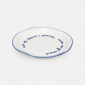 Ceramic 'Eat Up' Quote Plate