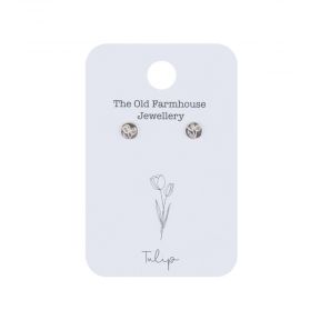 The Old Farmhouse Jewellery Tulip Sterling Silver Stud Earrings